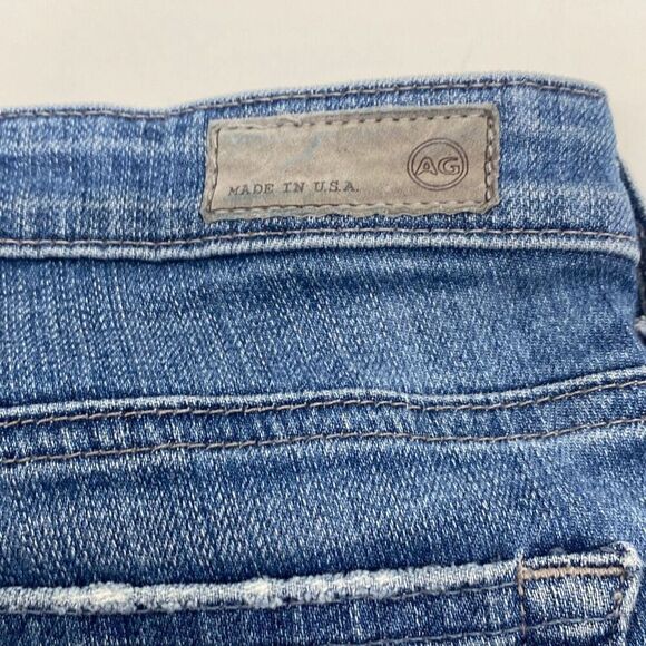AG Legging‎ Ankle Super Skinny Ankle Jeans Distressed Blue Southgate Size 30 - Picture 7 of 15